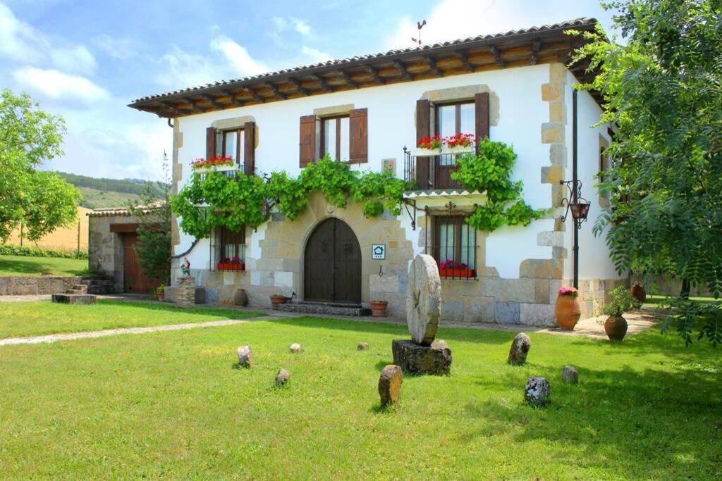 Casa rural Mertxenea Landetxea Elcano Exteriör bild